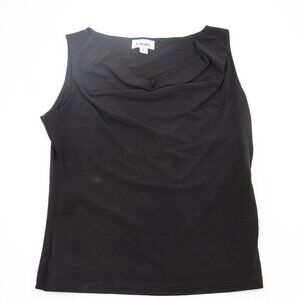 B-Works Byer California Womens XL Black Cowl Neck Sleeveless Knit Tank Top PC27